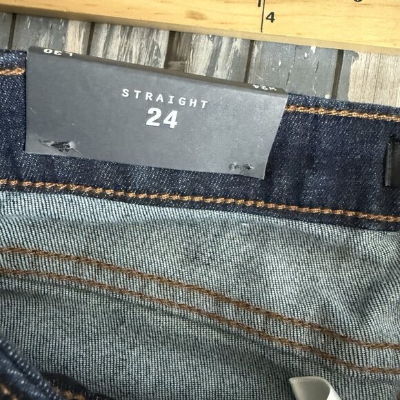 Miss Me Dark Blue Straight Leg Jeans Sz 24 D1001T87 NWT - Picture 8 of 13